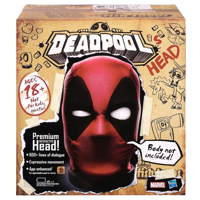 Deadpool cabeza interactiva marvel Deadpool cabeza interactiva marvel