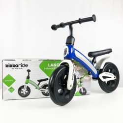Bicicleta sin pedales azul caja