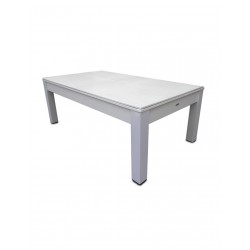 mesa de billar blanca 3 en 1
