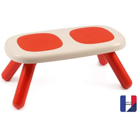banco infantil de smoby rojo