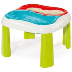 mesa arenero y agua