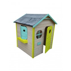 casita de madera colores